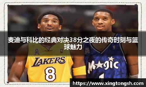 麦迪与科比的经典对决38分之夜的传奇时刻与篮球魅力